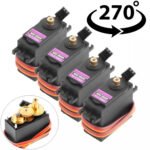4x MG996R Servo 15KG Metallgetriebe – 180° 360° RC Digital Servo Set – Bild 5