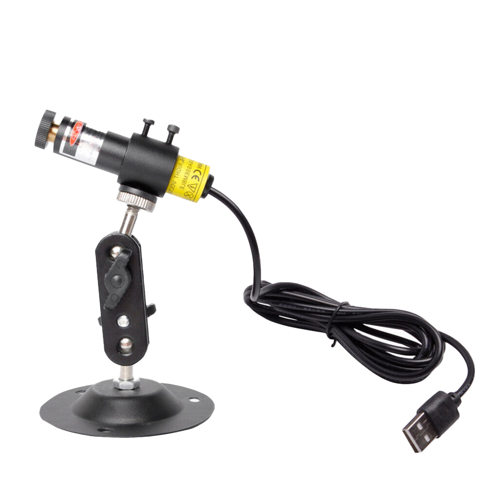 Main-blue USB Laser Modul 5mW Grün/Rot/Blau – Fokussierbar Punkt, Linie, Kreuz mit Halterung Ausrichtung Werkzeug – Bild 1