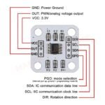 4× AS5600 Magnetischer Winkel Sensor Encoder Modul I2C PWM Analog 3.3V – Bild 2