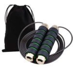 2x Stück Springseil Hüpfseil Skipping Jump Rope Seilspringen Fitness Schwarz Grün /Rot/Blau – Bild 6