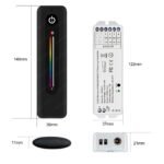 RGBW LED Funk Touch Dimmer 12V–24V – RF Controller mit Fernbedienung für LED Streifen – Bild 12