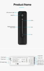 RGBW LED Funk Touch Dimmer 12V–24V – RF Controller mit Fernbedienung für LED Streifen – Bild 5