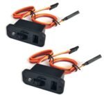 2x RC Schalter mit LED JR Stecker – Ein/Aus Schalter 12A für RC Auto Empfänger – Bild 2