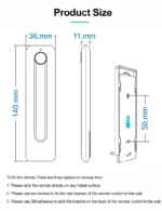 RGBW LED Funk Touch Dimmer 12V–24V – RF Controller mit Fernbedienung für LED Streifen – Bild 4