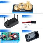 RC Digital Servo 25KG 35KG Metallgetriebe – Dual Shaft Roboterarm Servo 270° – Bild 4