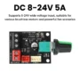 DC PWM Lüfterregler 4-Draht – 8–24V 5A Speed Controller mit Schalter (22kHz) – Bild 5