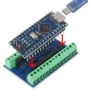 2 in1 Arduino Nano V3 Set USB C Type mit Breakout Board – Terminal Adapter CH340